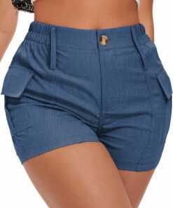 High-Waisted Cargo Shorts VS46