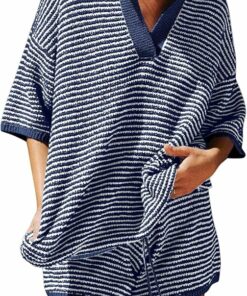 Navy Oversized Comfy Sets VS34