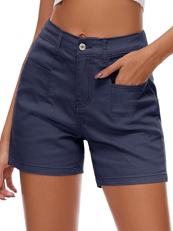 Women Chino Cargo Shorts VS43