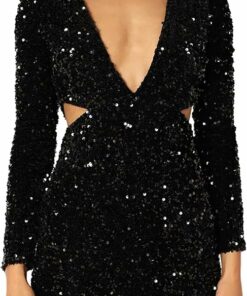 Women's Glitter Sequin Party Dress VS4